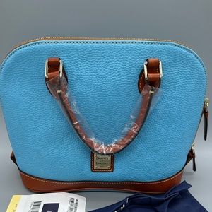 NWT Dooney & Bourke Zip Zip Satchel, Sky Blue
